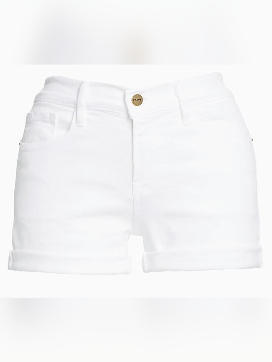 Frame Denim Pants - FRAME Le Cut Off Mid-Rise Denim Shorts